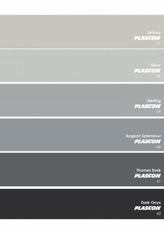 the different shades of gray paint