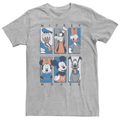 an image of mickey mouse t - shirt with four different pictures on the front and back