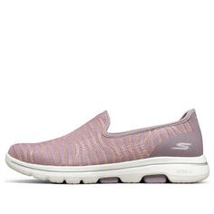 (WMNS) Skechers Go Walk 124164-MVE (SNKR/Casual/Women's) Pink Comfortable Walking Sneakers, Comfortable Pink Walking Sneakers, Comfortable Pink Sneakers For Walking, Pink Slip-on Sneakers For Walking, Pink Slip-on Walking Sneakers, Pink Synthetic Sneakers For Walking, Pink Synthetic Walking Sneakers, Pink Sneakers For Spring Walking, Pink Casual Walking Sneakers