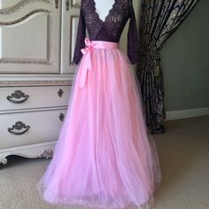 New With Tags. Pink Color. Regular And Plus Size Long Maxi A-Line Tutu Tulle Skirt Elastic Waistband.5 Layers Of Tulle Plus A Satin Lining And A Matching Ribbon. Great Skirt For Party, Wedding, Any Special Occasion Or Celebration. Size In Inches S-Waist 22-34 M-Waist 24-36 L -Waist 26-38 Xl-Waist 28-40 1x-Waist 30-42 2x-Waist 32-44 3x- Waist 34-46 Length Is 43" On All Sizes. Please Make Sure To Follow The Size Guide Carefully And Asked Any Questions Before Purchasing. Price Is Firm! Pink Tulle Full Skirt Bottoms, Pink Tulle Full Skirt, Pink Full Tulle Skirt Bottoms, Pink Full Skirt Bottoms For Wedding, Fitted Pink Tulle Maxi Skirt, Pink Fitted Tulle Maxi Skirt, Pink Tulle Skirt Bottoms For Party, Pink Tulle Maxi Skirt For Spring, Pink Long Tulle Skirt Bottoms