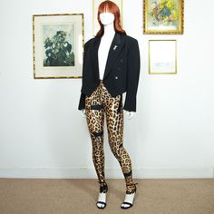 Y2K Leopard Printed Leggings With Black Bands Details Size S Color: multi Fabric: polyester and elastane Conditions: Excellent Conditions, no damages and no stains, ready to wear! Size: S  MEASUREMENTS Length: 39" Dm if you need more informations! For International delivery please contact me before proceeding with the purchase. Leopard Print Leggings, Legging Outfits, Womens Leggings, Outfits With Leggings, Printed Leggings, Women's Leggings, Leopard Print, Ready To Wear, Leggings