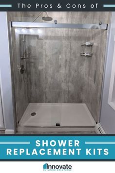 Shower Replacement, Bathroom Renovation Ideas, Custom Closet Storage, Waterproof Wall Panels, Shower Conversion, Custom Tile Shower, Dream Shower, Shower Designs