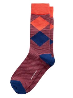 A soft sock in a breathable stretch-cotton blend with rib-knit openings and angled toe seams for a better, more comfortable fit.  Fits men's shoe sizes 8-12. Diamond Socks, Mens Dress Socks, Double Diamond, Soft Sock, Men's Shoe, Calf Socks, Mens Dress, Dress Socks, Designer Socks