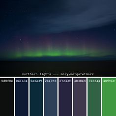 an image of the northern lights in many different colors