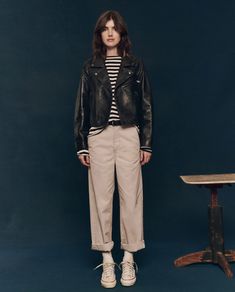 The Chino Pant. -- Sand – The Great. Iconic Design, Wide Waistband, Work Pants, Chinos Pants, Wearing Black, Cow Leather, Two Pieces, Cotton Twill, Icon Design