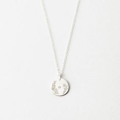 Our 13mm disk necklace, with a sweet floral frame. Personalize yours with 1 to 3 tiny initials. Flower Initial, Frame Necklace, Disk Necklace, Custom Initial Necklace, Floral Initial, Buy Necklace, Floral Frame, Disc Necklace, Sweet Floral