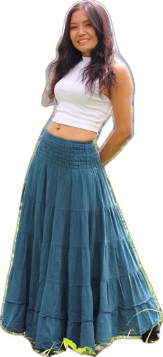 Bohemian Solid Color Lined Skirt, Bohemian Style Solid Color Lined Skirt Bottoms, Bohemian Style Skirted Bottoms, Bohemian Skirted Bottoms, Bohemian Solid Color Skirted Bottoms, Bohemian Solid Color Gathered Skirt, Bohemian Gathered Skirt Solid Color, Bohemian Gathered Skirt In Solid Color, Casual Full-length Lined Skirt