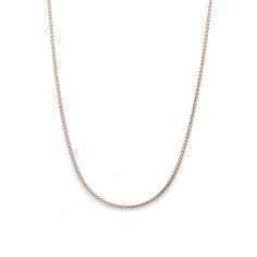 Platinum Chain by Jewelove Platinum Chain for Women Crafted in Platinum. The  is made in 95% pure platinum and hallmarked with Pt 950 for platinum purity. Metal : Platinum & Rose Gold  Platinum Purity : 95%  Gold Purity : 18K  Purity Mark : Pt 950 & 18K Gold  Finishing : Hi-polish Width : 1.25 mm Thickness : 1.25 mm Length : 16 / 18 / 20 / 22 / 24 / 26 inches (as selected above Estimated Gross Weight : 6.19 grams (18 inches) (4.19 Pt + 2.00 Gold) Certificate of Authenticity : Platinum Guild Inte Classic Silver Platinum Necklace, Classic Platinum Silver Necklace, Classic Wheat Chain Link Necklace, White Gold Link Jewelry With Wheat Chain, White Gold Wheat Chain Link Jewelry, White Gold Jewelry With Wheat Chain Link, White Gold Wheat Chain Jewelry, Minimalist White Gold Chain Necklace For Formal Occasions, Classic Wheat Chain Necklace