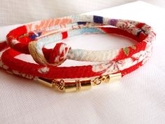 Sakura red Kimono Bracelet Necklace  HANA MORI  by IrodoriLife, $20.98 Red Bohemian Wrap Bracelet As A Gift, Handmade Adjustable Red Wrap Bracelet, Adjustable Red Handmade Wrap Bracelet, Red Hand Wrapped Wrap Bracelet As Gift, Red Hand Wrapped Wrap Bracelet Gift, Gift Red Hand Wrapped Wrap Bracelet, Japanese Bracelet, Japanese Necklace, Necklace Japanese