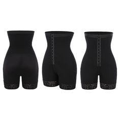 Black Shapewear With Built-in Bra And High-cut Leg, Black High Waist Shapewear With Built-in Bra, Black Stretch Push-up Shapewear, High Waist Shapewear With Built-in Bra For Workout, Black Sculpting Shapewear With Built-in Shorts, Black Push-up Shapewear, Black Shaping Push-up Shapewear, High Waist Smoothing Shapewear For Workout, High Waist Compressive Shapewear With Wide Waistband