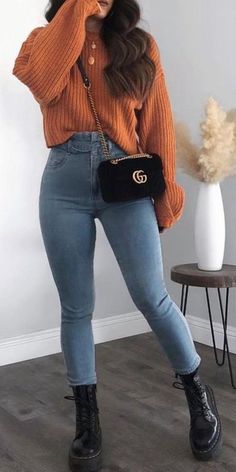 Outfit Botas, Casual College Outfits, Winter Fashion Outfits Casual, Winter Mode, Casual Winter Outfits, Cute Simple Outfits