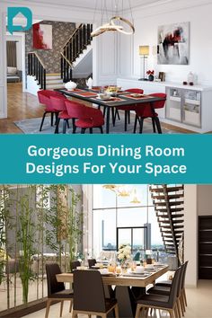 the dining room is designed for your space