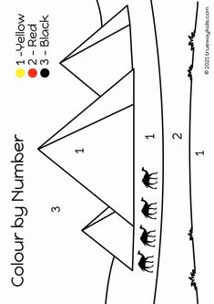 the diagram shows how to make an arrow with numbers and arrows in each corner, as well as measurements