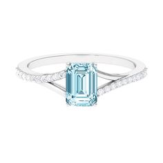 Product Details Aquamarine Solitaire Ring is crafted in Gold, embellished with round Diamond to give this ring a perfect look. The Octagon Cut Aquamarine is held in 4 Prong Setting for a better and secure look. This Aquamarine Engagement Ring has an exquisite Split Shank, make this ring perfect for your lady. Product Information SKU SHP-RINGS032219229 Weight 1.68 gm (Approximate) AQUAMARINE INFORMATION No.of Stones 1 Pieces Total Weight 1.80 Carat (Approximate) Dimension(approx) Emerald Cut-6X8 White Gold Brilliant Cut Aquamarine Rings, White Gold Aquamarine Rings With Brilliant Cut, Elegant White Aquamarine Rings, Elegant Aquamarine Ring With Vvs Clarity, White Gold Aquamarine Ring With Prong Setting, Elegant Aquamarine Rings With Vvs Clarity, White Gold Aquamarine Rings With Accent Stones, Fine Jewelry Aquamarine Ring With Brilliant Cut, Aquamarine Diamond Ring With Prong Setting