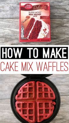 how to make a cake mix waffles