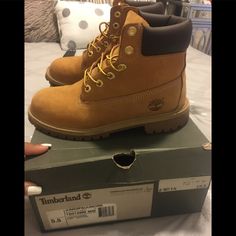 Girls/Juniors/Woman Waterproof Timberland Boots. Size 5.5 Juniors But Can Fit Size 7 Woman’s. Barely Wore. Excellent Condition. Will Come In Original Box Which Is Also In Excellent Condition. Reinforced Heel Hiking Boots, Outdoor Waterproof Boots With Branded Insole, Timberland Shoes Women, Timberland Waterproof Boots, Timberland Boots Women, Timberlands Women, Timberland Shoes, Shoes Woman, Moto Boots