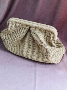 Handmade Raffia Cloud bag for Women.  Raffia Cloud bag Women's Straw Summer Pouch bag Wicker beach Clutch Raffia knitted clutch bag Purse bag Handmade bag Gift for women Beige Straw Pouch Bag For Beach, Beige Pouch Straw Bag For Beach, Beige Pouch Straw Bag For The Beach, Elegant Crochet Bag With Open Weave For Beach, Elegant Vacation Crochet Bag With Open Weave, Elegant Open Weave Straw Bag For Beach, Elegant Open Weave Crochet Bag For Vacation, Beige Straw Pouch Bag, Natural Color Pouch Straw Bag