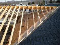 an image of a roof that is being built