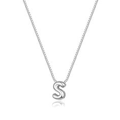 PRICES MAY VARY. 𝐒𝐈𝐙𝐄: Initial H necklace length:16.5"+2" , Bubble letter charm: about 0.31”*0.39”, With 1.7mm wide box chain, Simple and stylish！ 𝐎𝐂𝐂𝐀𝐒𝐈𝐎𝐍: Add this dainty initial necklace to your jewelry collection，It can be worn alone or layered with other necklaces for most everyday outfits. 𝐌𝐀𝐓𝐄𝐑𝐈𝐀: This dainty silver bubble necklace is made of 14K gold plated to ensure a long without faded, that is nickel free, lead free, and hypoallergenic. 𝐀𝐒 𝐀 𝐆𝐈𝐅𝐓: Choose your Name Choker, Necklaces Dainty, Letter Necklace Silver, Cute Name, Bubble Necklace, Dainty Initial Necklace, Bubble Letter, Initial Necklaces, Gold Letter Necklace