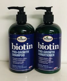 Difeel ~ Biotin Pro-Growth Shampoo & Conditioner 12 oz Each ~ Prevent Hair Loss. Mango Recipes, Hair Routine, Sulfate Free, Hair Routines, Shampoo Conditioner, Color Free, Hair Conditioner, Shampoo And Conditioner, Trendy Nails