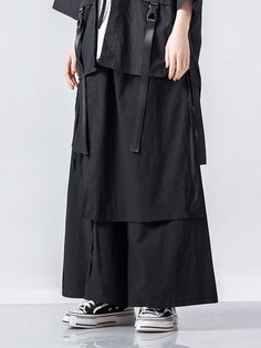 Spring Baggy Wide-leg Parachute Pants, Baggy Wide-leg Parachute Pants For Summer, Summer Streetwear Wide Leg Pants, Wide Leg Pants For Summer Streetwear, Oversized Wide Leg Pants For Streetwear, Summer Wide Leg Pants For Streetwear, Summer Streetwear High Waist Wide Leg Pants, Baggy Techwear Pants For Summer, Baggy Wide Leg Pants For Streetwear