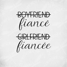 some type of lettering that says boyfriend and girlfriend