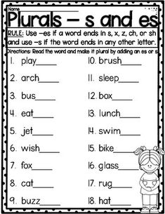 an english worksheet with words and pictures