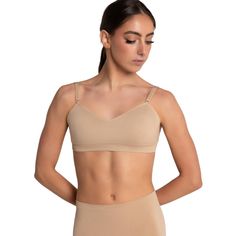 This bandeau bra provides concealed support with a maximum open-back feel. Features a flattering sweetheart neckline, sewn-in cups, and a clear back strap that will not distract when worn under leotards or costumes. Comes with both clear and dyed-to-match bra straps that adjust and transition between three back neckline positions for different looks and functional support. Available in adult sizes only. Camisole Leotard, Camisole Bra, Clear Back, Adjustable Bra, Bandeau Bra, Lounge Lingerie, Bra Straps, Back Strap, Dance Wear