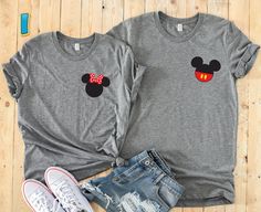 Mickey And Minnie Mouse Valentine Matching Couples Custom T-shirt Disney Honeymoon Shirts, Couples Disney Shirts, Minnie Shirts, Michey Mouse, Disney Anniversary, Disney Honeymoon, Disney Family Vacation Shirts, Disney Couple, Disney Couple Shirts