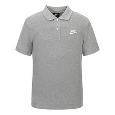 Nike Sportswear Ce Polo Matchup Casual Sport Short Sleeve PoloShirt Men s Grey Gray CJ4456-063 (Men's) Cotton Moisture-wicking Polo Shirt For Sports Season, Moisture-wicking Cotton Polo Shirt For Sports, Casual Polo Collar Sports T-shirt, Casual Sports T-shirt With Polo Collar, Athleisure Sports Top With Polo Collar, Casual Polo Collar Sports Shirt, Casual Sports Shirt With Polo Collar, Casual Athletic Heather Tops For Light Sports, Gray Short Sleeve Sports Polo Shirt