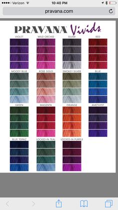 Pravana Purple Tourmaline, Pravana Vivids Violet, Taurus Hair Color, Blue Hair Formula, Pravana Vivids Color Chart, Pravana Color Formulas, Pravana Hair Color Chart Chromasilk, Pravana Color Chart, Pravana Rose Gold