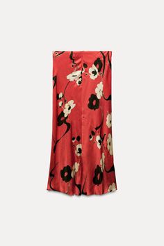 PRINTED MIDI SKIRT ZW COLLECTION Printed Midi Skirt, Cardigan Sweater Jacket, Shirt Blouses Tops, Book Stationery, Zara Woman, Knitwear Cardigan, T Shirt Vest, Zara Women, Printed Skirts