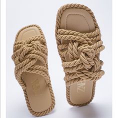 Zara Low Heel Knotted Sandals Beige Closed Toe Lace-up Sandals For Beach, Beige Casual Closed Toe Lace-up Sandals, Chic Beige Lace-up Sandals For Beach, Beige Flat Sandals By Zara, Zara Sandals For Beach In Summer, Zara Beach Sandals For Summer, Zara Beige Sandals For Vacation, Zara Beige Flat Sandals, Zara Beach Sandals