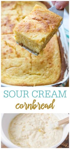 this cornbread is so good it's made with sour cream