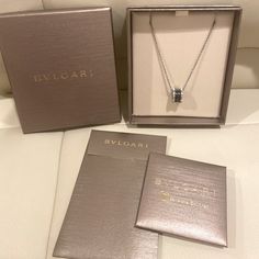 Bulgari Necklace Color : Silver And Ceramic Black Condition : New Bulgari Jewelry Necklaces Pendants, Bulgari Pink Necklace, Bvlgari Zero1 Necklace, Bvlgari Silver Necklace, Bvlgari Jewelry, Kids Necklace, Black Silver, Womens Jewelry Necklace, Jewelry Necklaces