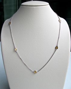 "A classic Sterling Silver Citrine Chain Necklace which is a versatile piece making a great staple to amp up your wardrobe. This is a staple in which every woman should own like that classic black dress. Available option for necklace length are 14\" adjustable to 16\" or 18\" adjustable to 20\". (n-chain-citrine) **14\" plus 2\" Extender features 5 gemstone **18\" plus 2\" Extender features 6 gemstone **Choose your Length from the drop down menu: 14\" plus 2\" extender or 18\" plus 2\" extender Elegant Yellow Chain Necklace For Formal Events, Classic Citrine Necklaces For Formal Occasions, Classic Yellow Gemstone Necklace, Classic Yellow Necklaces For Formal Occasions, Classic Yellow Necklace, November Birthstone Necklace, Classic Black Dress, Bold Rings, Citrine Necklace