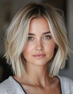 Hair Doos, Fall Blonde Hair Color, Blonde Hair Goals, Fall Blonde Hair, Blonde Bob Haircut, Cyberpunk Female, Blonde Hair Transformations, Haircuts For Medium Length Hair