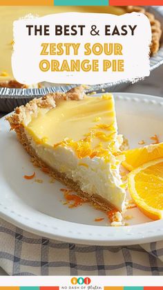 Zesty Sour Orange Pie Orange Pie, Animal Cracker, Sour Orange, Cracker Crust, Graham Cracker Crust, Find Recipes, Dessert Ideas, Graham Crackers, Cake Desserts