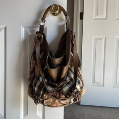 Beautiful Unique Burberry Shoulder Bag. You Can Wear It On Shoulder And Cross Body. Used It As My University Bag. The Leather Is Now Worn And Buttery Soft. The Leather Is Different Colors Now Due To Age. The Burberry Canvas Print Has A Tear On The Bag. This Is The Kind Of Bag That You Keep For Generations. This Bag Is Well Worn Which Makes It Even Better In My Opinion. Very Old Money Aesthetic. University Bag, Burberry Shoulder Bag, Money Aesthetic, Old Money Aesthetic, Burberry Bag, Old Money, Cross Body, Burberry, Canvas Print