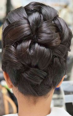 Braided Updo For Short Hair, Bridal Hair Updo, Hair Due, Hair Brained, Short Hair Updo, Bridal Hair And Makeup, Vintage Hairstyles