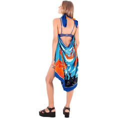 LA LEELA proudly present you, this adorable collection of stylish swimwear beach bikini cover up sarongs with solid and vibrant colors. this swim/bath accessory designed according to the latest trends with absolute perfection which will increase and beautify your wardrobe needs, versatility of this beach season high demand multi tasking piece twists and wraps in multitude of ways. Embrace the beach with LA LEELA Sarongs Cover-Ups—where style meets sun safety for your most confident cover-up Clot Vibrant Swimwear For Summer Beach Cover-up, Blue Beachy Beach Dress For Vacation, Blue Beachy Dress For Vacation, Beach Season Wrap Sarong For Pool, Tropical Wrap Sarong For Summer, Wrap Sarong For Pool And Beach Season, Wrap Beach Dress For Beach Party, Summer Poolside Wrap Swimwear, Summer Beachwear Wrap Sarong