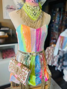 Be the life of the party in our She’s Mine Party Dress! This dazzling mini dress features a sequin faux belt and bedazzled fringe, sure to turn heads. The clear straps add a touch of whimsy, while the sequin fringe adds the perfect amount of sparkle. Get ready to shine and dance the night away! Added bonus of the matching bandana! Skirt Jumpsuit, Sweater Blouse, Swimwear Accessories, Sweaters & Cardigans, Jumpsuit Romper, Party Dress, Top Blouse, Short Dresses, Dress Outfits