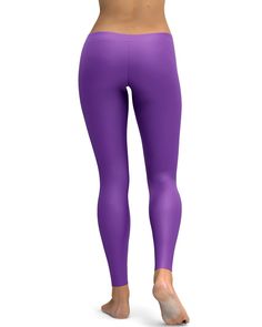 These Solid Lavender leggings will complement any leg it is on! Super soft high quality fabric, made of 82% polyester and 18% spandex, has 4-way stretch. The fabric is sturdy, yet lightweight and breathable, and stretches to fit your body, hugging it in all the right places and bounces back after washing. Stretch Full Length Purple Pants, Purple High-stretch Workout Pants, Full-length Elastane Tights With 4-way Stretch, Full Length Elastane Tights With 4-way Stretch, Purple High Stretch Full Length Activewear, Stretch Purple Elastane Bottoms, Purple Stretch Elastane Bottoms, Purple Compression Full Length Tights, Stretch Purple Leggings For Gym