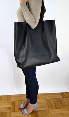 Large Tote bag, Lazy bag, leather shoulder tote, oversized tote, large school market everyday bag ha Large Tote Bag For Shopping, Black Satchel With Rolled Handles For Shopping, Soft Leather Tote Travel Bag For On-the-go, Versatile Black Shoulder Bag With Rolled Handles, Large Capacity Shopping Bags, Large Double Handle Hobo Bag For Daily Use, Large Leather Bag For Daily Use, Black Top Handle Bag With Rolled Handles, Large Top Handle Bag For Everyday Use