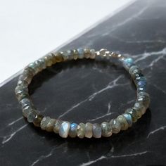 Labradorite Faceted Beaded Bracelet, Labradorite Bracelet, 6-7mm Flashy Labradorite Gemstone Bracelet, Labradorite Beads For Jewelry Crafting D E T A I L S ★Product Name: LABRADORITE BEADED BRACELET ★Gemstone: LABRADORITE  ★Stone shape : Faceted Rondelle  ★Stone Dimension : 4-5mm ★Item Code : VGA436 ★Length : 7 Inch ★Stone Weight : 55 Cts. ★Stone Treatment : Natural ★Customization/ Bulk: Available "This unique 100% Handmade Jewelry is blend beautifully into your designs and ready to wear for all Labradorite Bracelet, Labradorite Beads, Bracelet Gemstone, Gemstone Beaded Bracelets, Labradorite Stone, Beads For Jewelry, Gemstone Bracelet, Beaded Bracelet, Jewelry Crafts