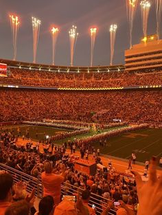 a football stadium filled with lots of people