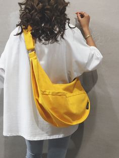 Oversized Hobo Bag Letter Patch Decor Neon Yellow shoulder bag,crossbody bag,belt bag,cross body bag preppy stuff,classic,anime,funny canvas dumpling bag women,ladies,lover,for school travel,work & office,weekend and holiday,school,travel holiday essentials Yellow Casual   Polyester Letter,Plaid,Plain Hobo Bag   Women Bags, size features are:Bust: ,Length: ,Sleeve Length: Casual Crossbody Bag, Hobo Crossbody Bag, Style Japonais, Inspiration Mode, College Outfits, Neon Yellow, Hobo Bag, Sling Bag, Satchel Bags