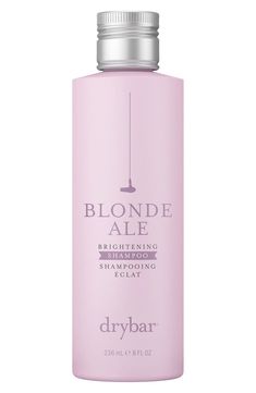 Free shipping and returns on Drybar Blonde Ale Brightening Shampoo at Nordstrom.com. Blonde Ale Brightening Shampoo features a purple formula that counteracts brassiness and prevents color degradation of blonde and highlighted hair. It also works to enhance shine and keeps your hair luminous between color services, while cleansing and strengthening without stripping color. It leaves your hair vibrant and healthy-looking and lightly scented with notes of ginger, mint and sandalwood.How Best Purple Shampoo, Purple Shampoo For Blondes, Color Depositing Shampoo, Keratin Shampoo, Blonde Ale, Blonde Tones, Toning Shampoo, Purple Shampoo, Best Shampoos