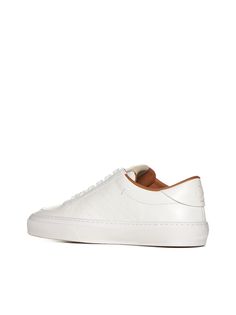 ->leather, 100% Classic Sneakers With Calf Leather And Leather Lining, Classic Sneakers With Leather Lining And Calf Leather, Classic White Sneakers With Leather Lining, Adventure Accessories, Maurice Lacroix, Luxury Sportswear, John Lobb, Active Outfits, Red Logo