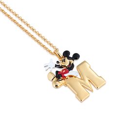 Disney by Couture Kingdom Gift Box Mouse Necklace, M Initial, Batman Green Lantern, Mickey Mouse Necklace, Disney Couture, Lilo Et Stitch, Enamel Necklaces, Disney Merchandise, Mickey Minnie Mouse